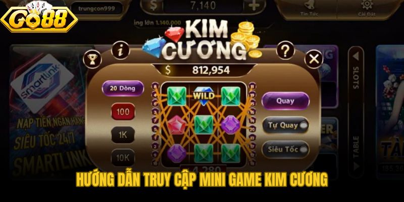 Mini Game Kim Cương từ mọi thiết bị chỉ trong vài bước đơn giản