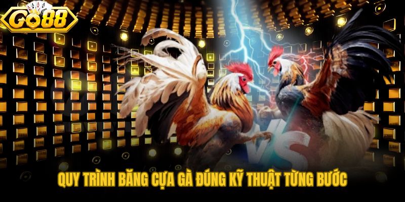 Thứ tự thao tác chuẩn và từng bước băng cựa gà